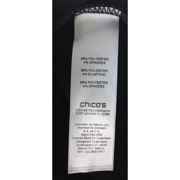 Easywear Chico's Pants Women's Size Large 2 Short Tapered Leg - Picture 6 of 6